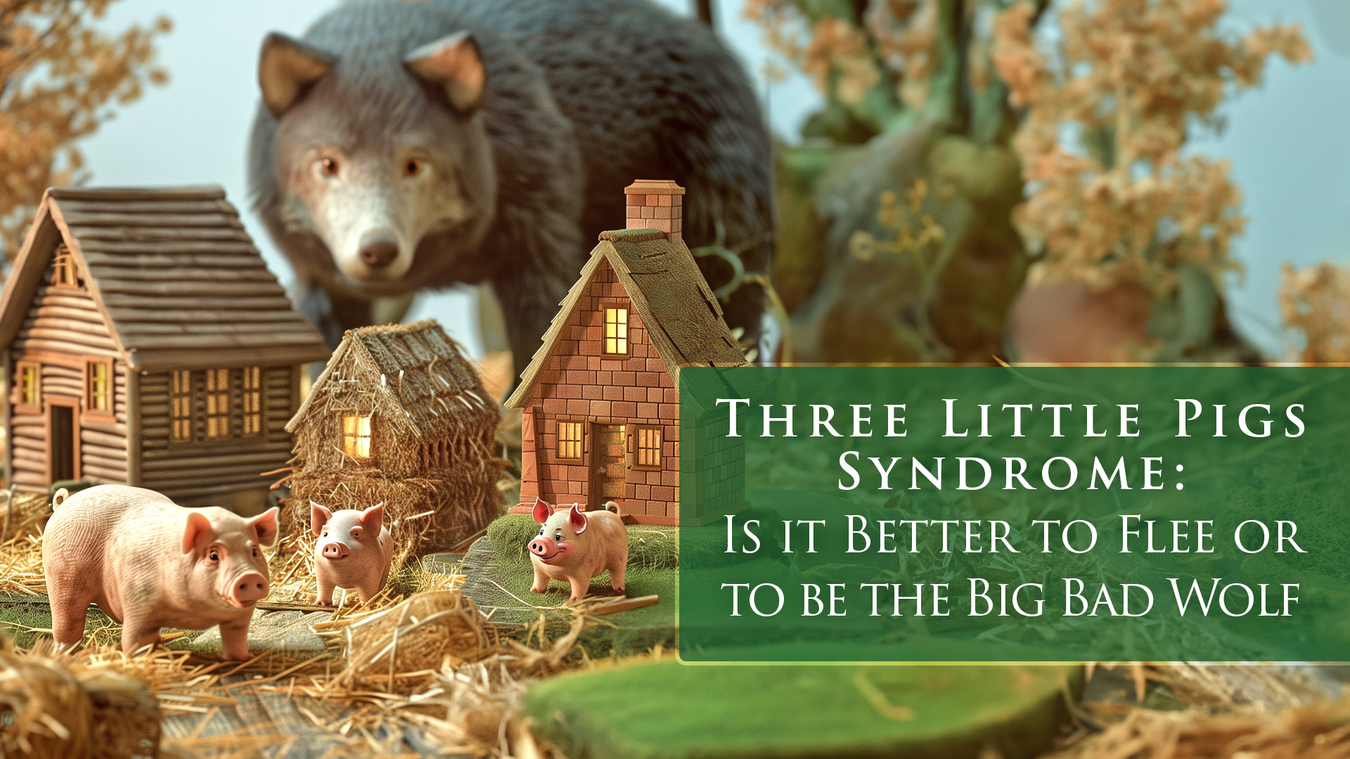 Three Little Pigs and dangerous wolf as Jungian Metaphor for personal growth